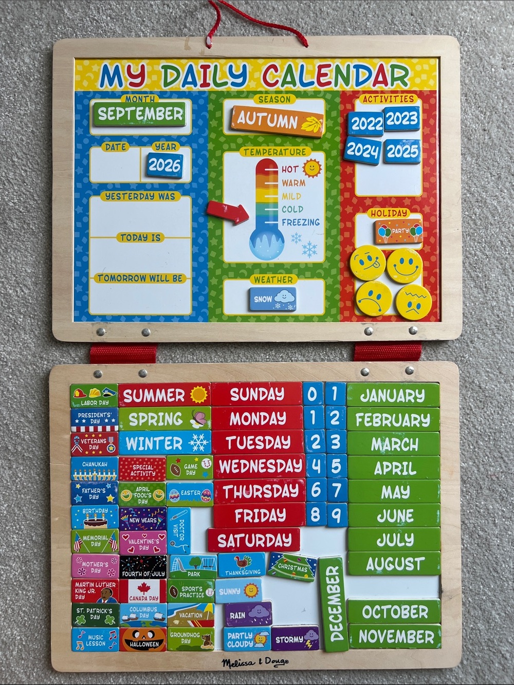 Melissa & Doug Magnetic Daily School Calendar